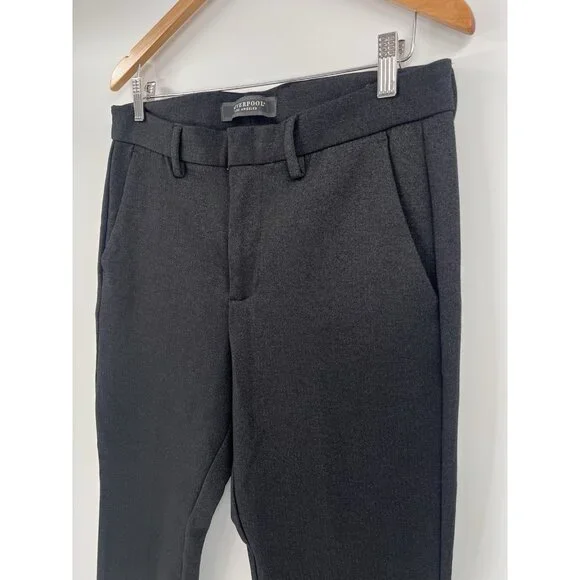 LIVERPOOL Women's Gray/Black Straight Leg Career Stretch Pants 33x32 - Picture 2 of 6